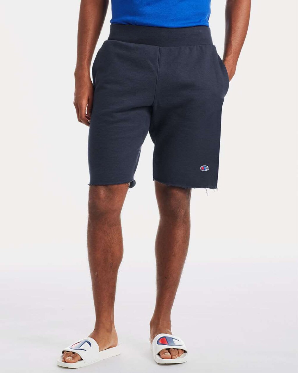 Man&#x27;s Shorts, Reverse Weave Fleece Shorts, Knee-Length Shorts For Men, C Logo, 10 | Stay Trendy and Comfortable with Reverse Weave Shorts &#x2013; Your New Favorites | RADYAN